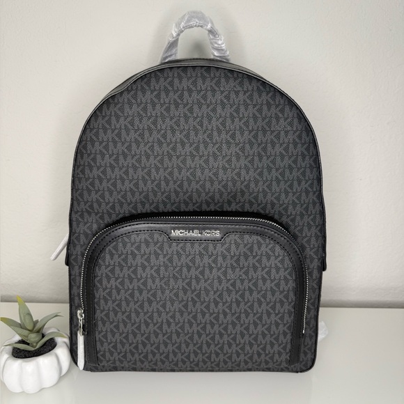 Michael Kors Large Jaycee Backpack Black NWT - Picture 1 of 7